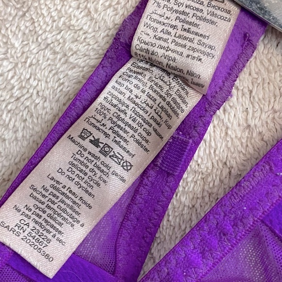 LA Senza Purple Push Up Bra With Padding 36A - Picture 8 of 12